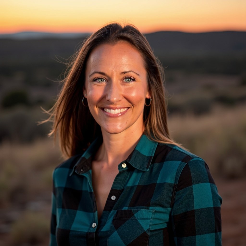 Portrait of Heather Lewis, founder of North Star Equine Experience